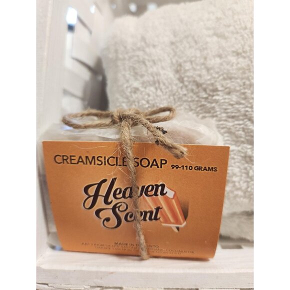 Creamsicle Soap Bar Refreshing Orange & Warm Benzoin Resin Nourishing 3 Pack - Picture 3 of 10